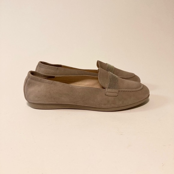 Hispanitas Joy is a Choice Grey Genuine Leather Suede Loafers size EUR42, US11.5 - Picture 2 of 16